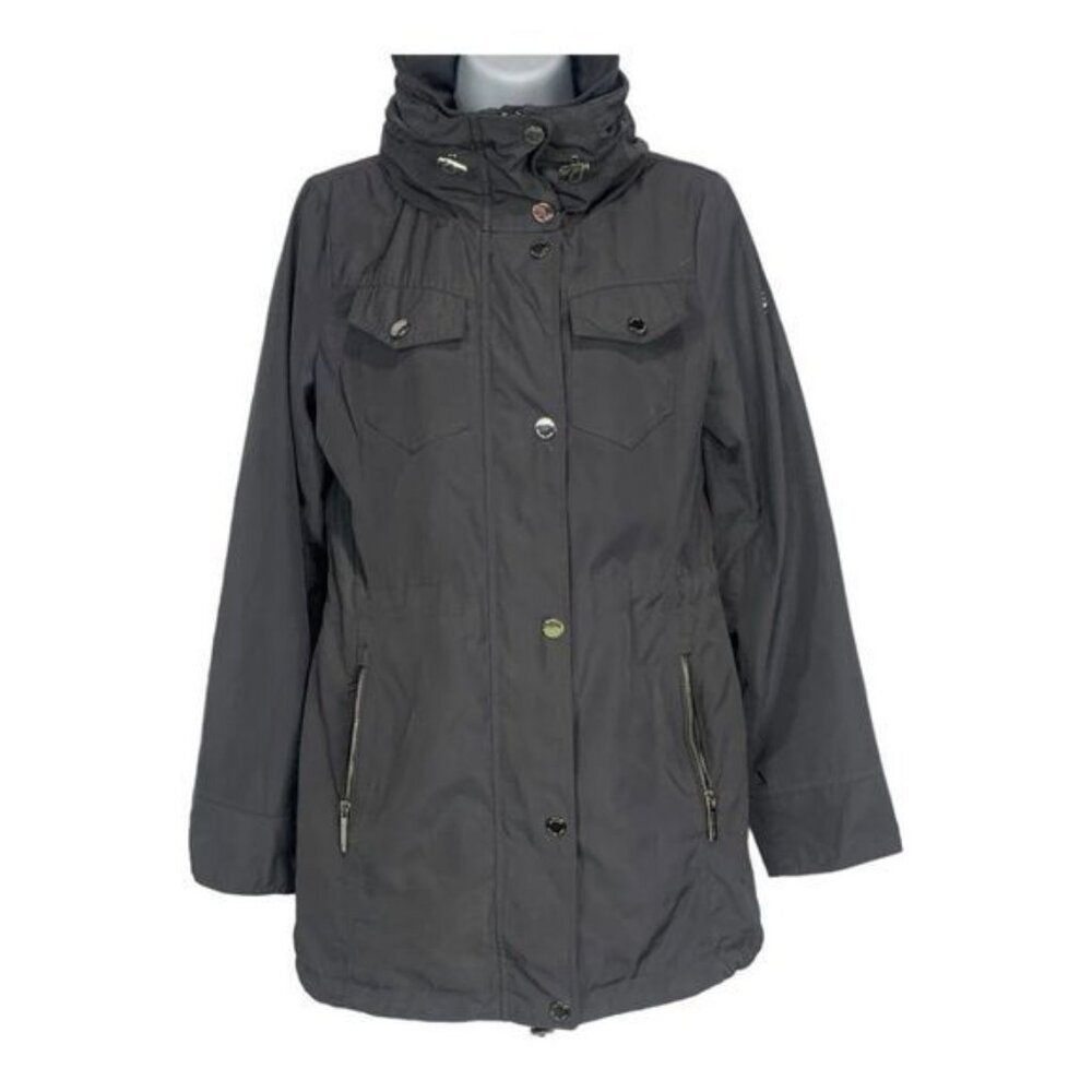 MICHAEL Michael Kors Women's Full Zip Waterproof Coat with hood Size XS